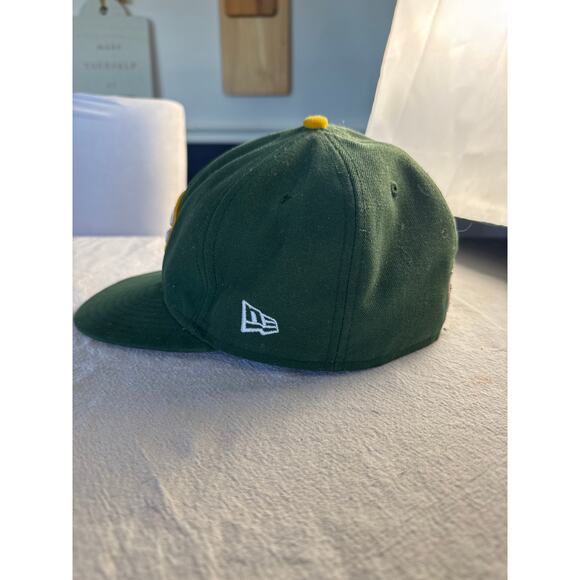 Green Bay Packers New Era 59FIFTY Fitted Hat Size 7 1/8 NFL - Picture 2 of 5